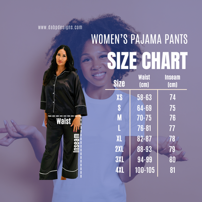 Pantalones de pijama de invierno con estampado floral escarchado
