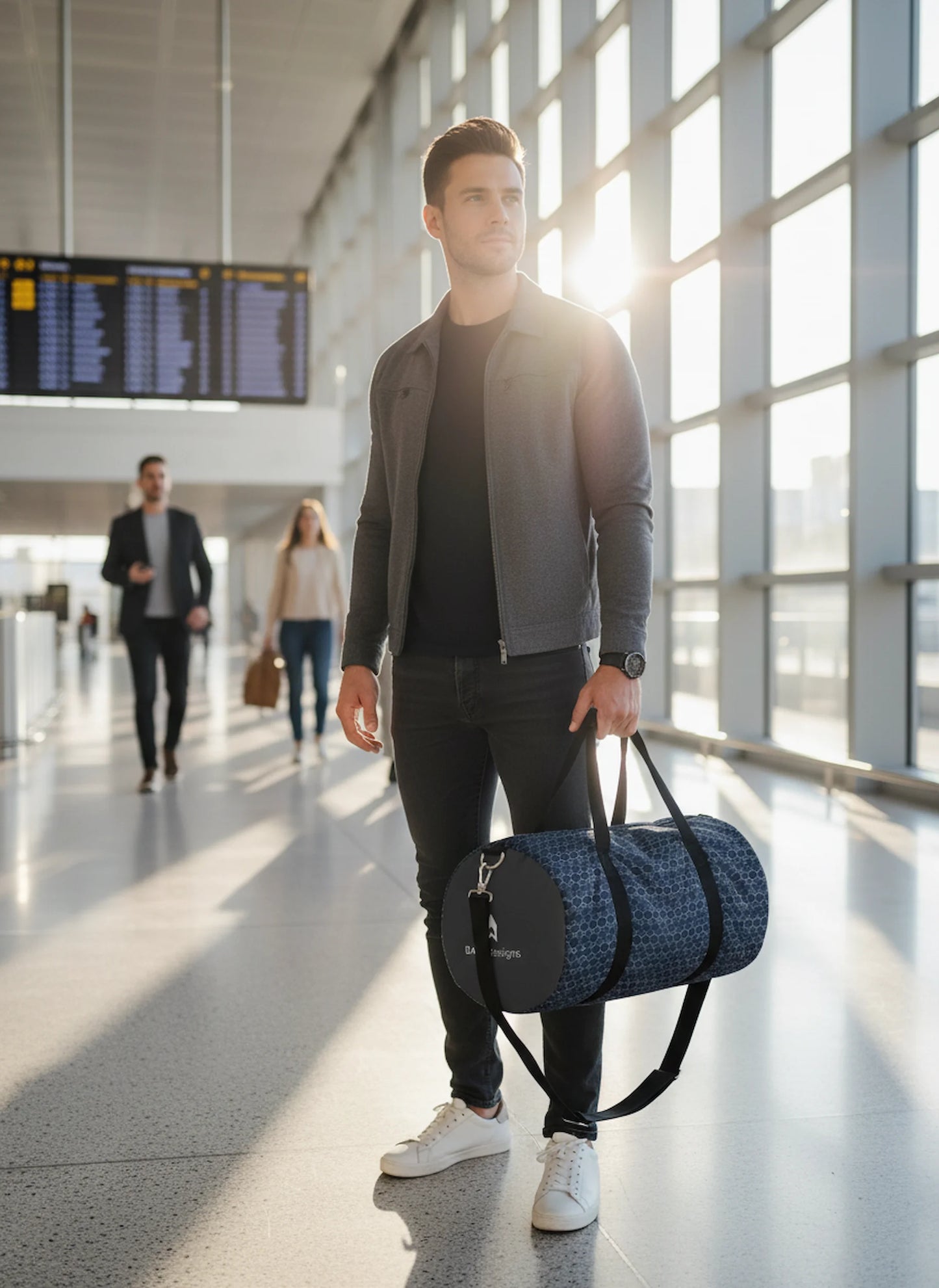 Midnight Hex Performance Duffel Bag (v1)