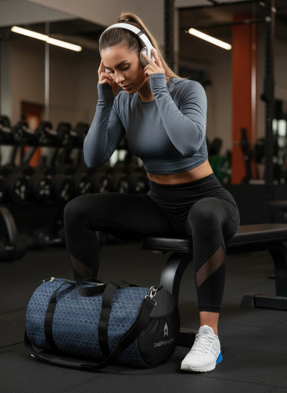 Midnight Hex Performance Duffel Bag (v1)