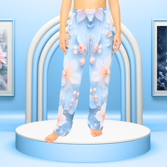 Frosted Elegance Winter Pajama Pants