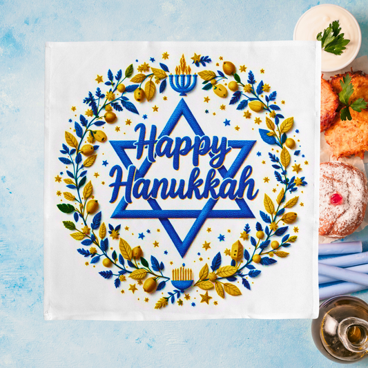 Elegant Hanukkah Napkin (v3)