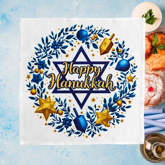 Elegant Hanukkah Napkin (v4)