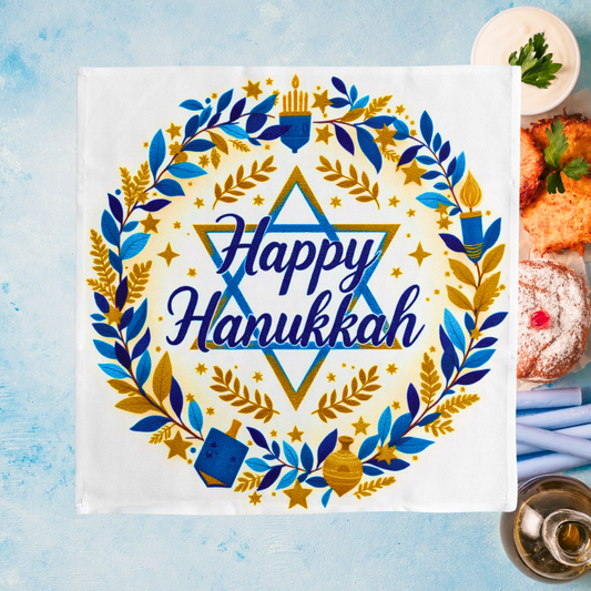 Elegant Hanukkah Napkin (v5)