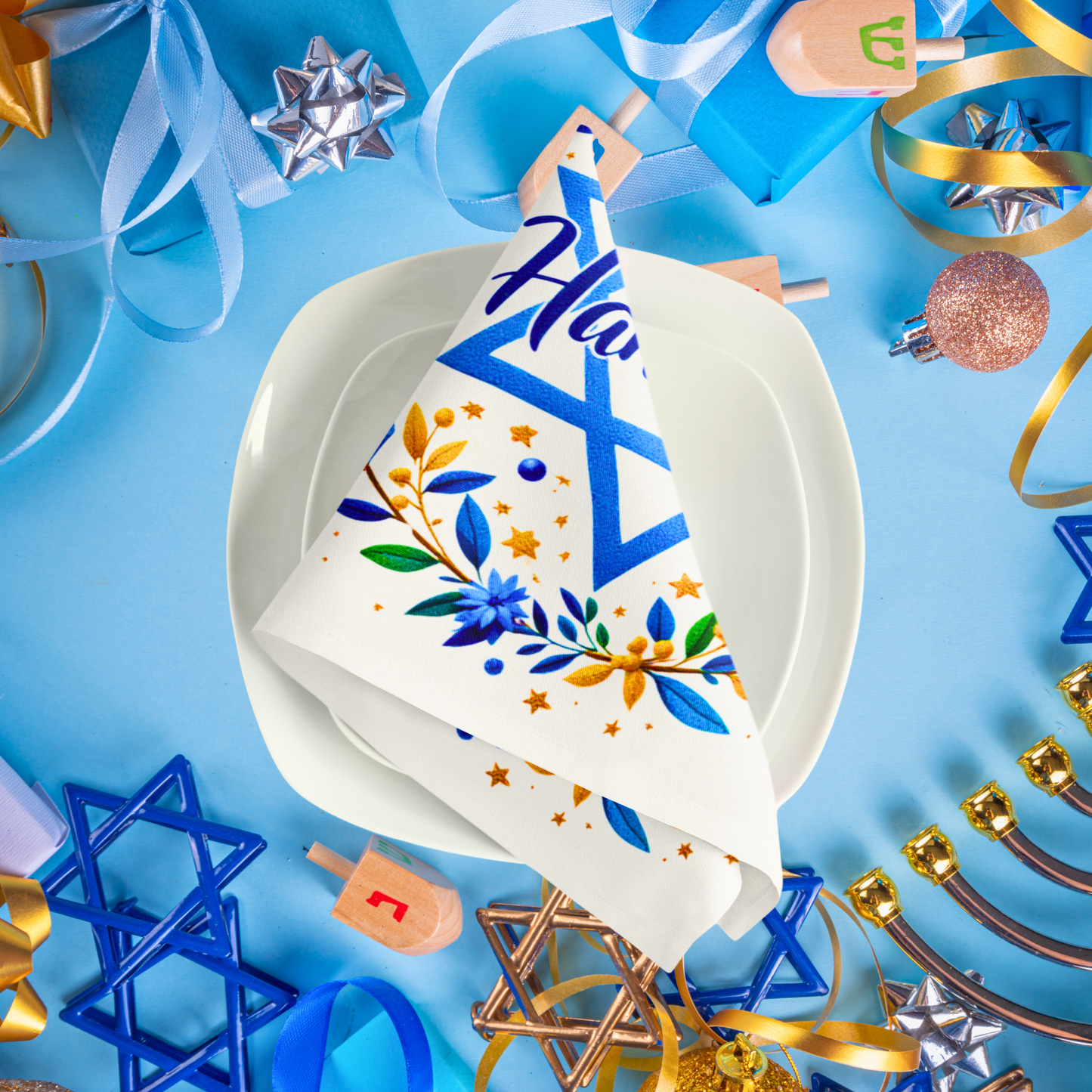 Elegant Hanukkah Napkin (v1)