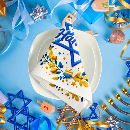 Elegant Hanukkah Napkin (v3)