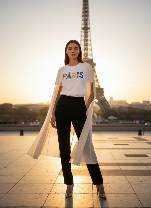 Paris Typography T-Shirt
