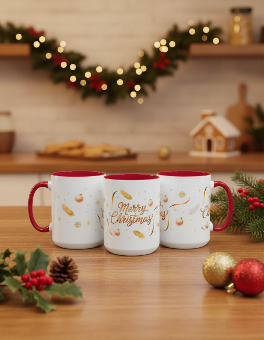 Merry Christmas Wraparound Mug (v1)