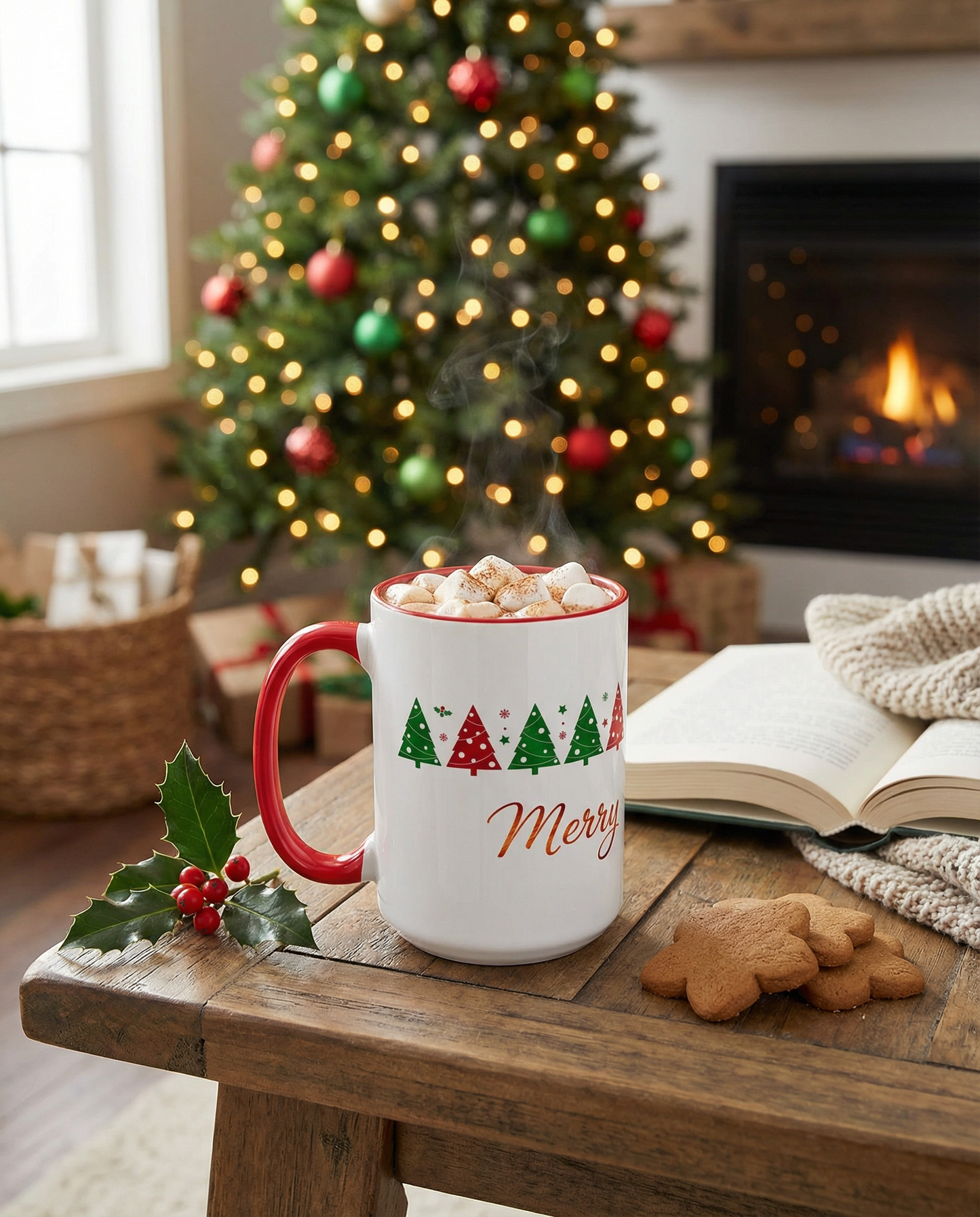 Merry Christmas Wraparound Mug (v3)