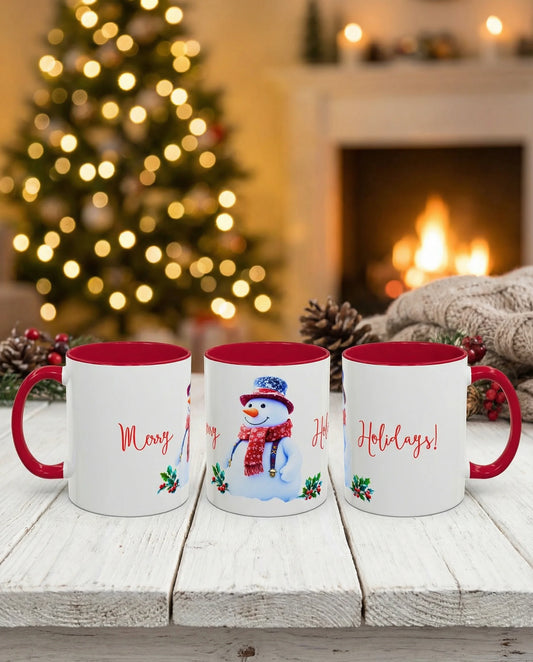 Merry Holidays Snowman Mug (v2)