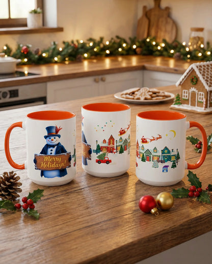 Merry Holidays Snowman Mug (v1)