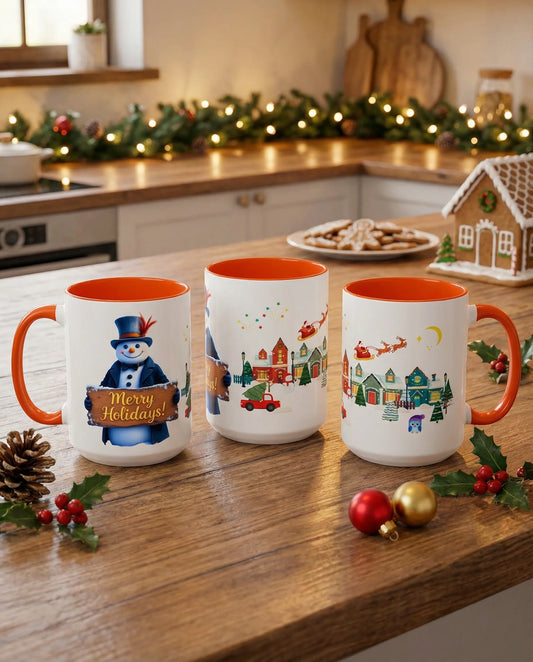 Merry Holidays Snowman Mug (v1)