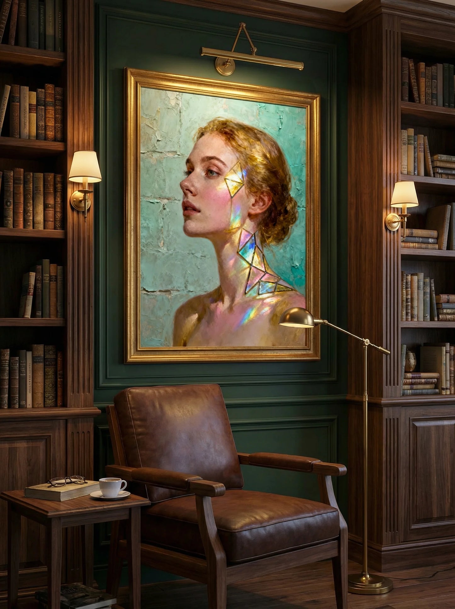 Muse de Lumière — Modern Muse Collection | Prism Light Portrait Canvas Art