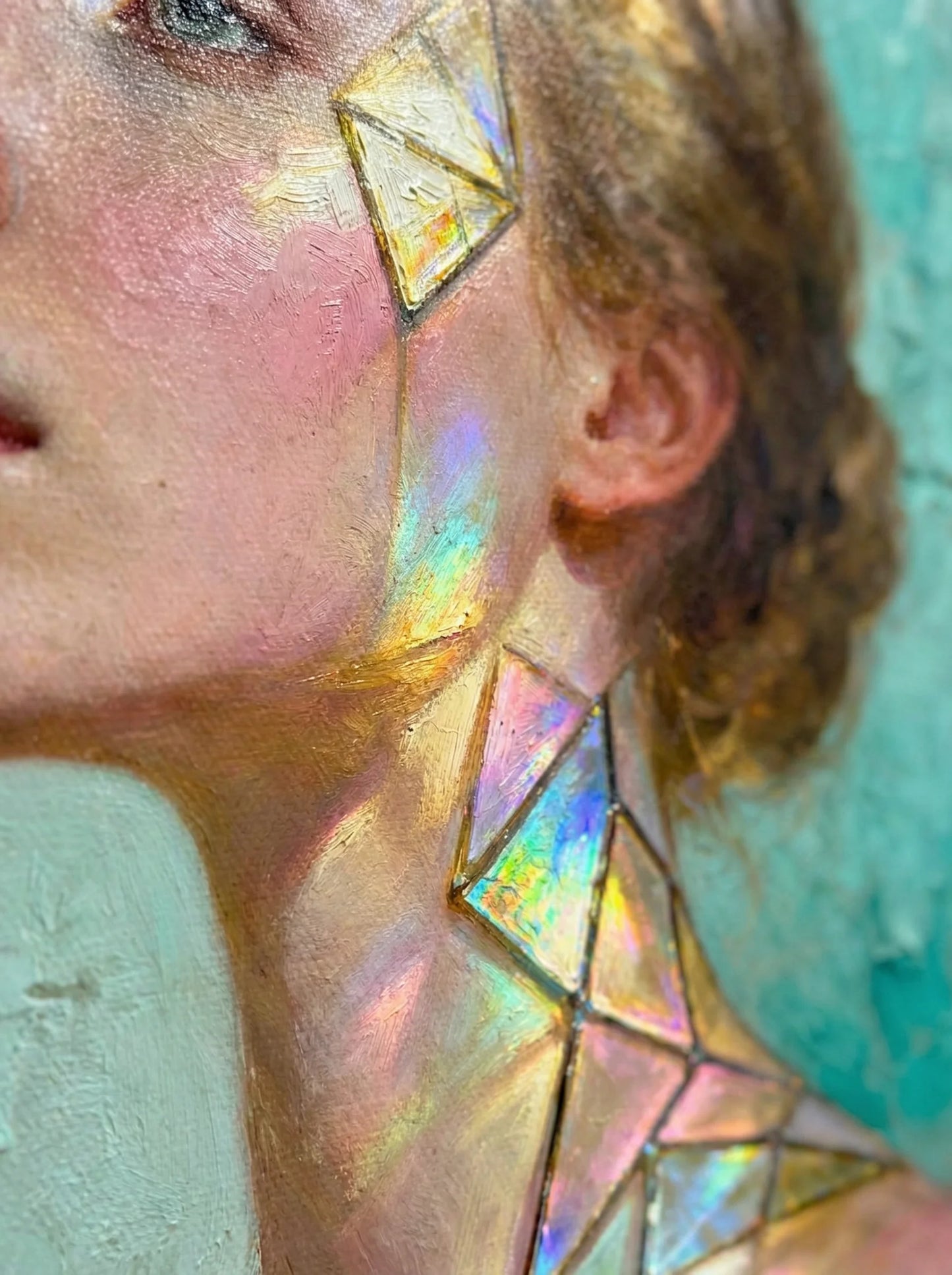 Muse de Lumière — Modern Muse Collection | Prism Light Portrait Canvas Art