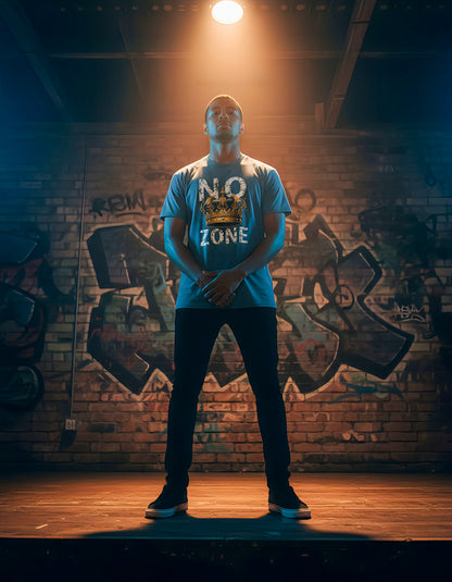 NO KINGS ZONE Graphic Tee | Streetwear T-Shirt with Royal Crown Design