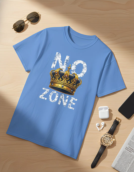 NO KINGS ZONE Graphic Tee | Streetwear T-Shirt with Royal Crown Design