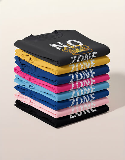 NO KINGS ZONE Graphic Tee | Streetwear T-Shirt with Royal Crown Design