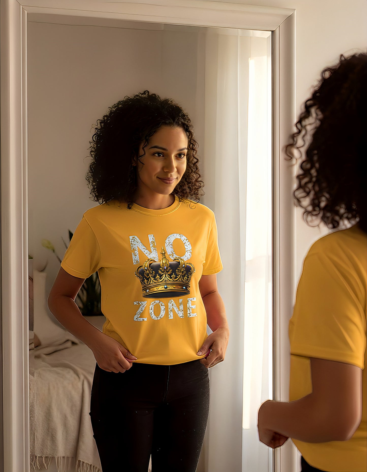 NO KINGS ZONE Graphic Tee | Streetwear T-Shirt with Royal Crown Design