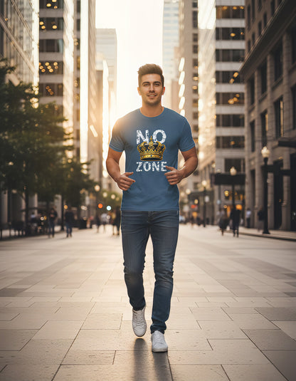 NO KINGS ZONE Graphic Tee | Streetwear T-Shirt with Royal Crown Design