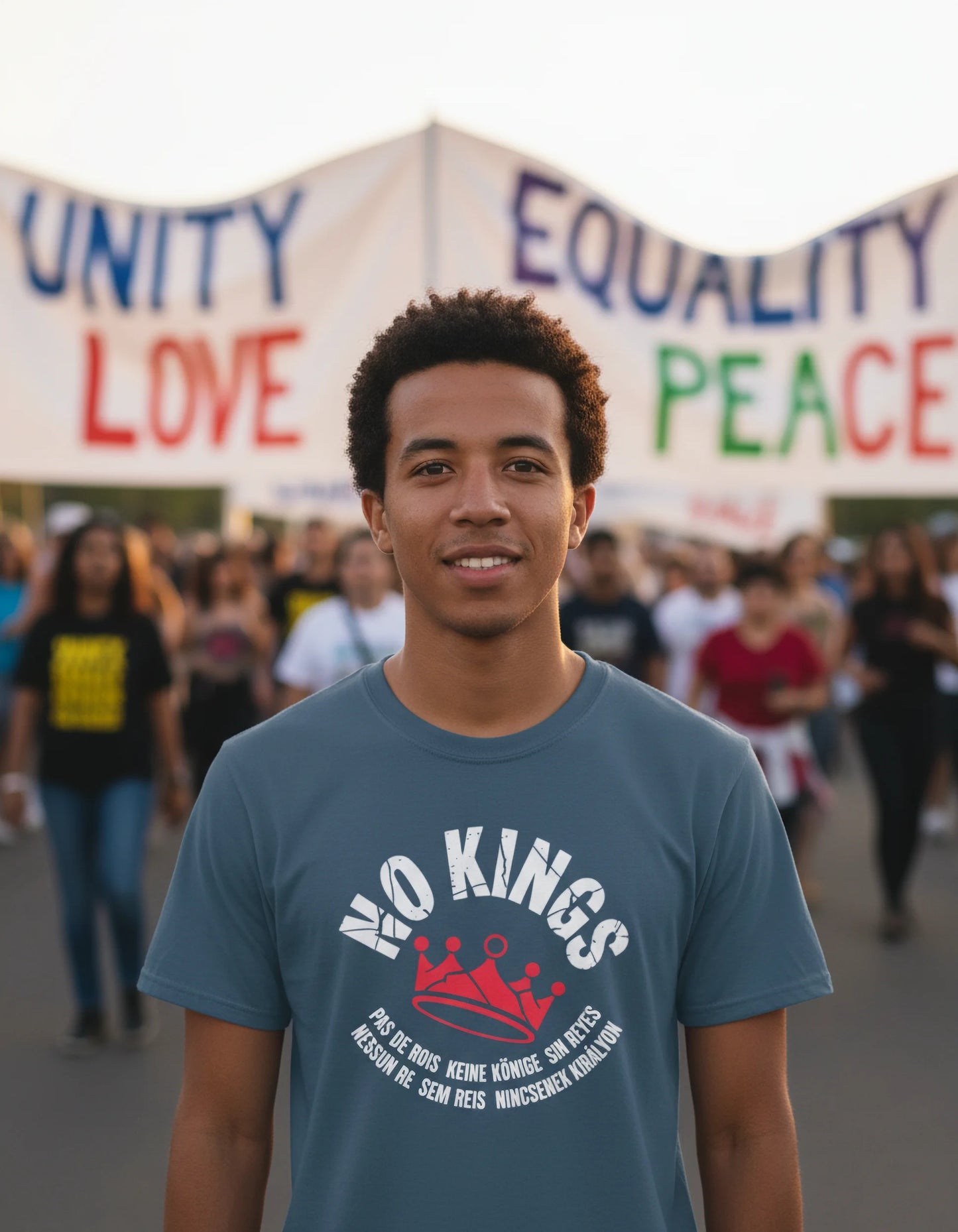 NO KINGS | Unity Edition Multilingual Streetwear Tee