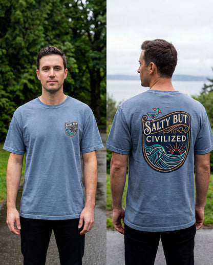 Salty But Civilized Coastal Graphic Tee