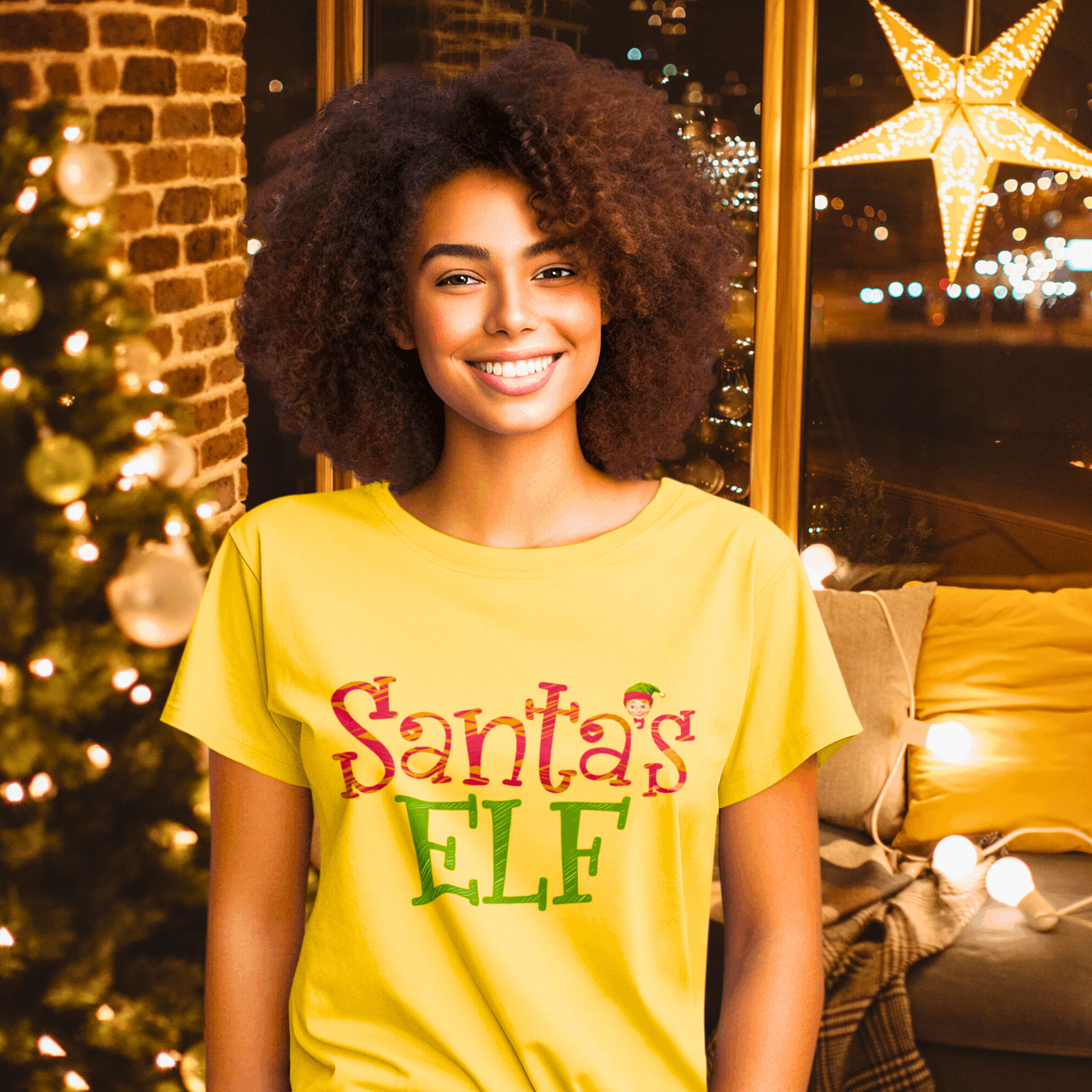 Santa's Elf Festive Holiday Softstyle Tee