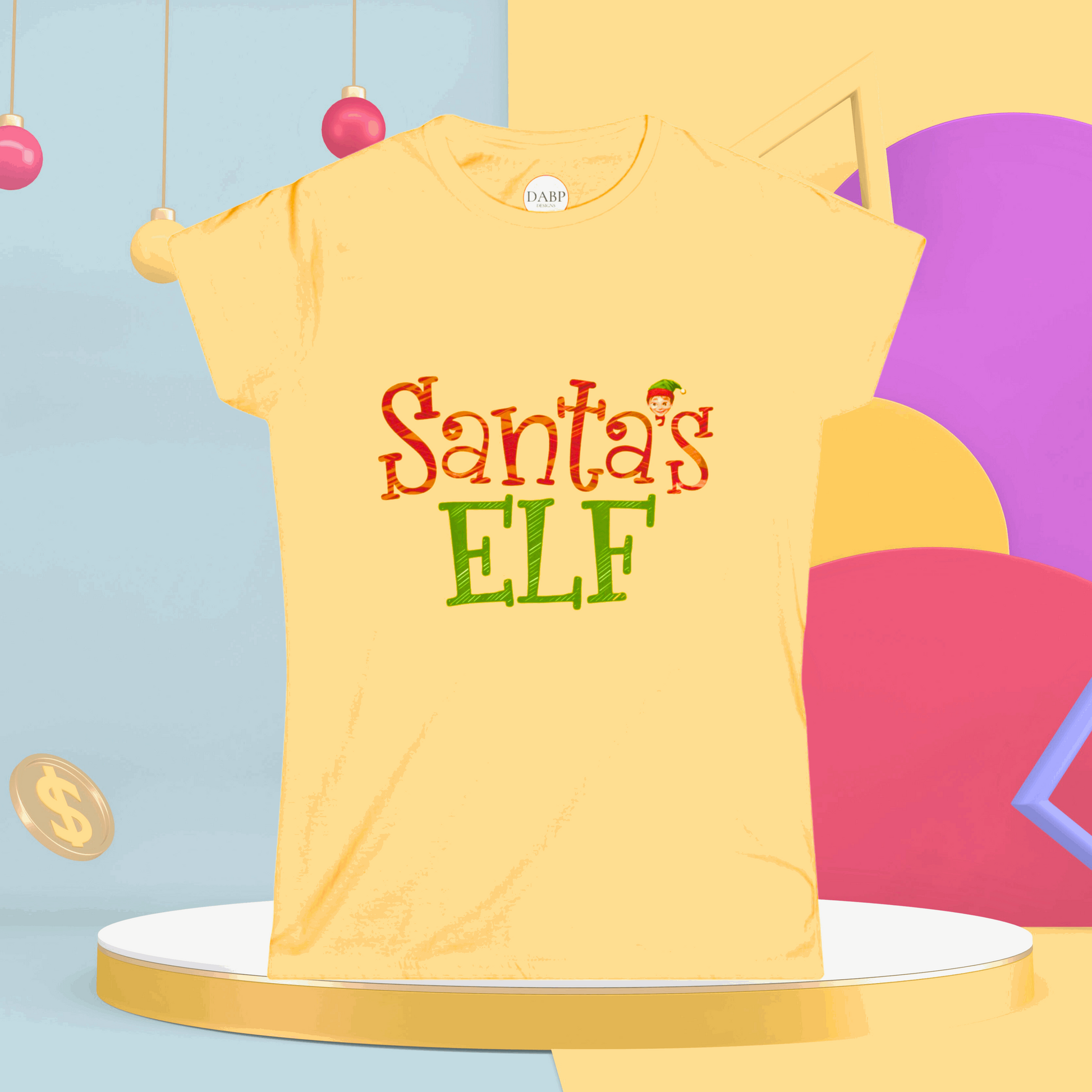 Santa's Elf Festive Holiday Softstyle Tee