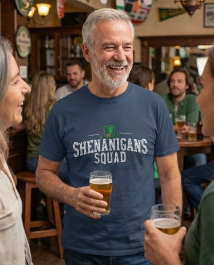 Comfort Colors 1717 Unisex Garment-Dyed T-shirt - Shenanigans Squad St. Patrick’s Day Design