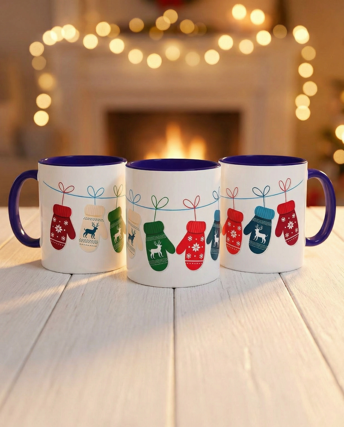 Winter Mittens Wraparound Mug