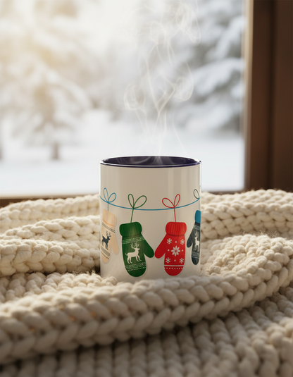Winter Mittens Wraparound Mug