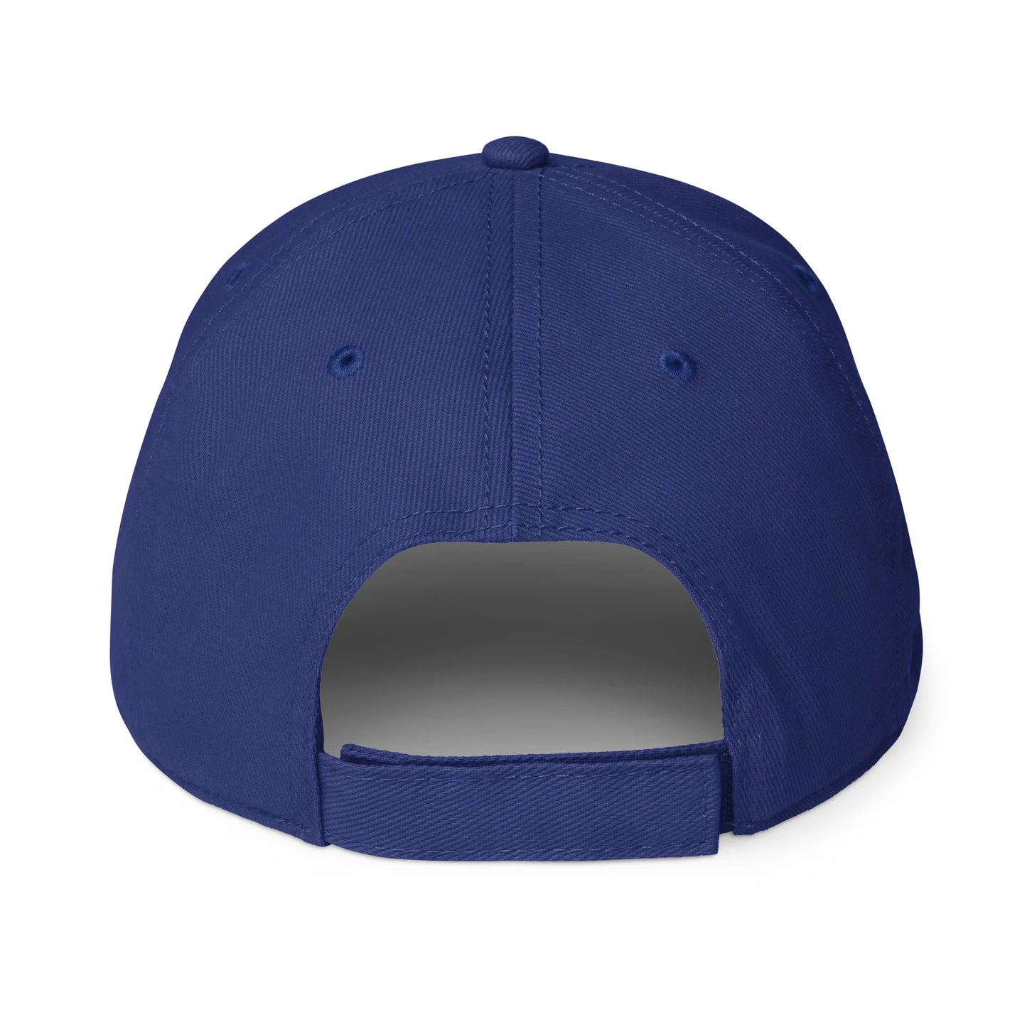 Royal baseball cap on a white background