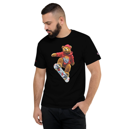 City Pop Bear Unisex Jersey T-Shirt (v4)