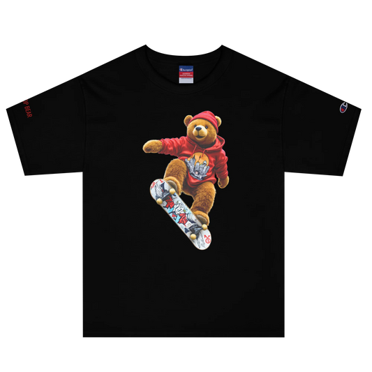 City Pop Bear Unisex Jersey T-Shirt (v4)