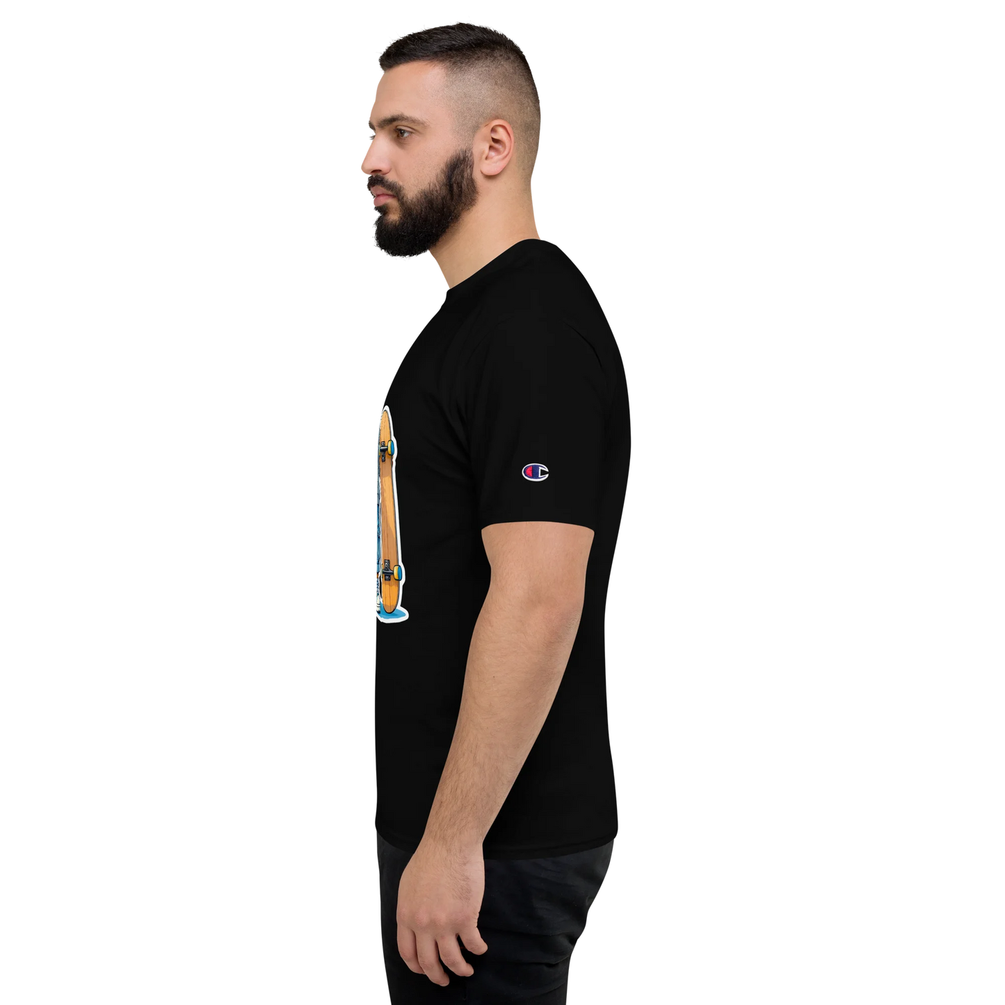 Skater Bear Unisex Jersey T-Shirt (v1)