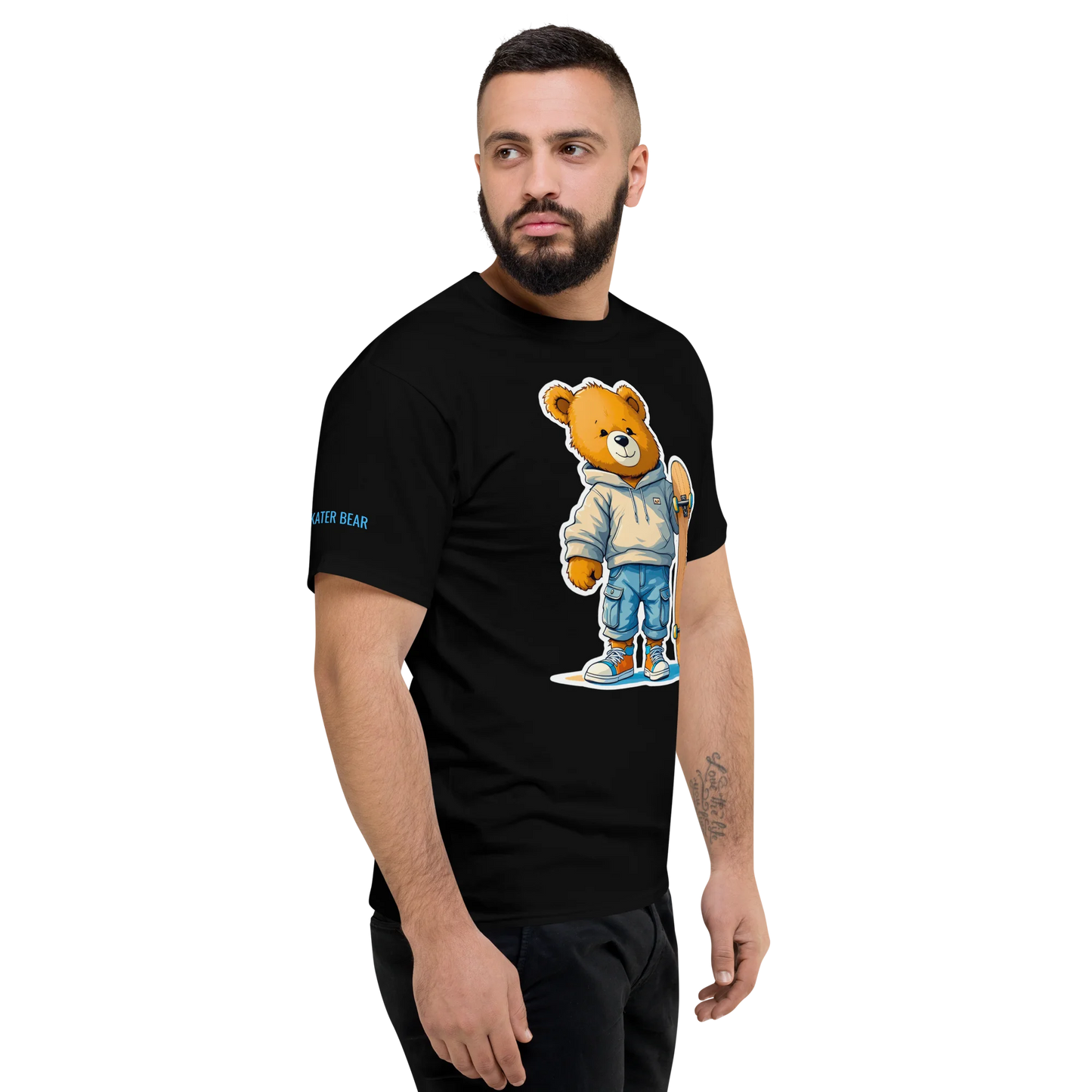 Skater Bear Unisex Jersey T-Shirt (v1)