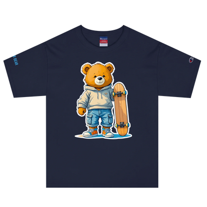 Skater Bear Unisex Jersey T-Shirt (v1)