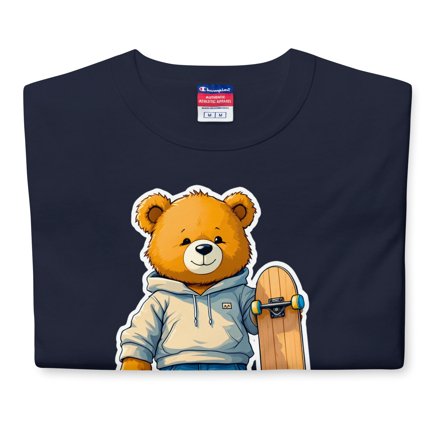 Skater Bear Unisex Jersey T-Shirt (v1)