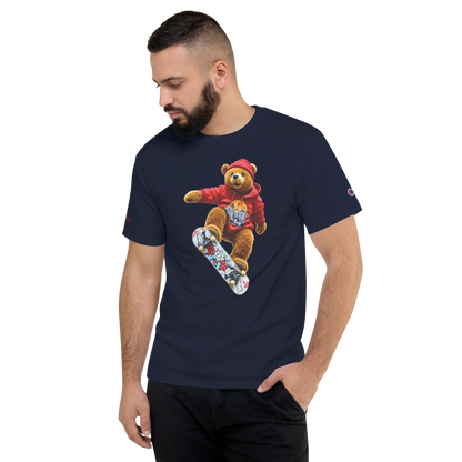 City Pop Bear Unisex Jersey T-Shirt (v4)