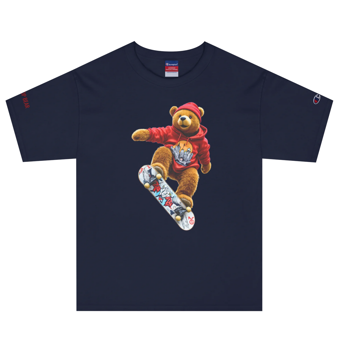 City Pop Bear Unisex Jersey T-Shirt (v4)