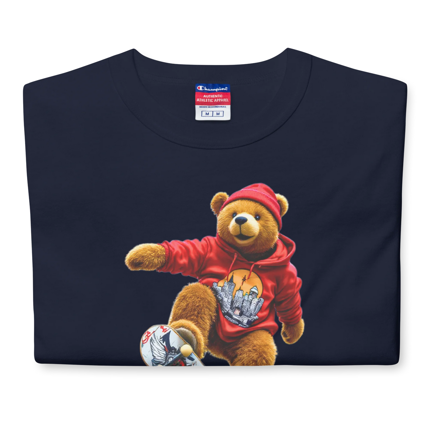 City Pop Bear Unisex Jersey T-Shirt (v4)