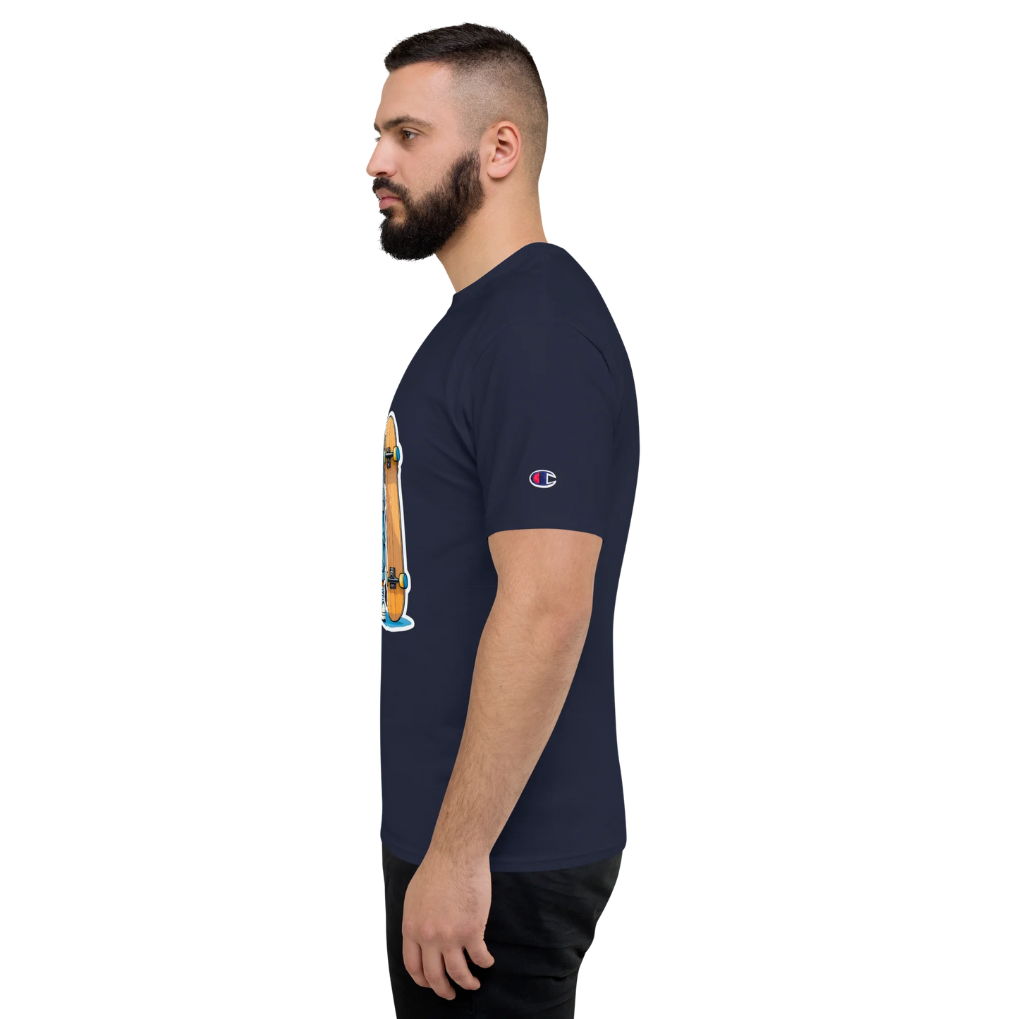 Skater Bear Unisex Jersey T-Shirt (v1)