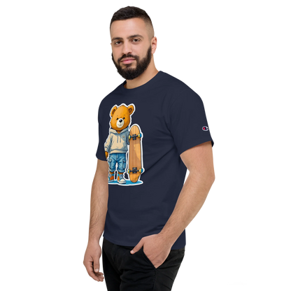 Skater Bear Unisex Jersey T-Shirt (v1)