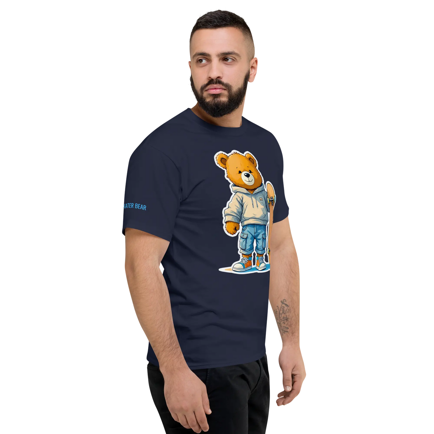Skater Bear Unisex Jersey T-Shirt (v1)