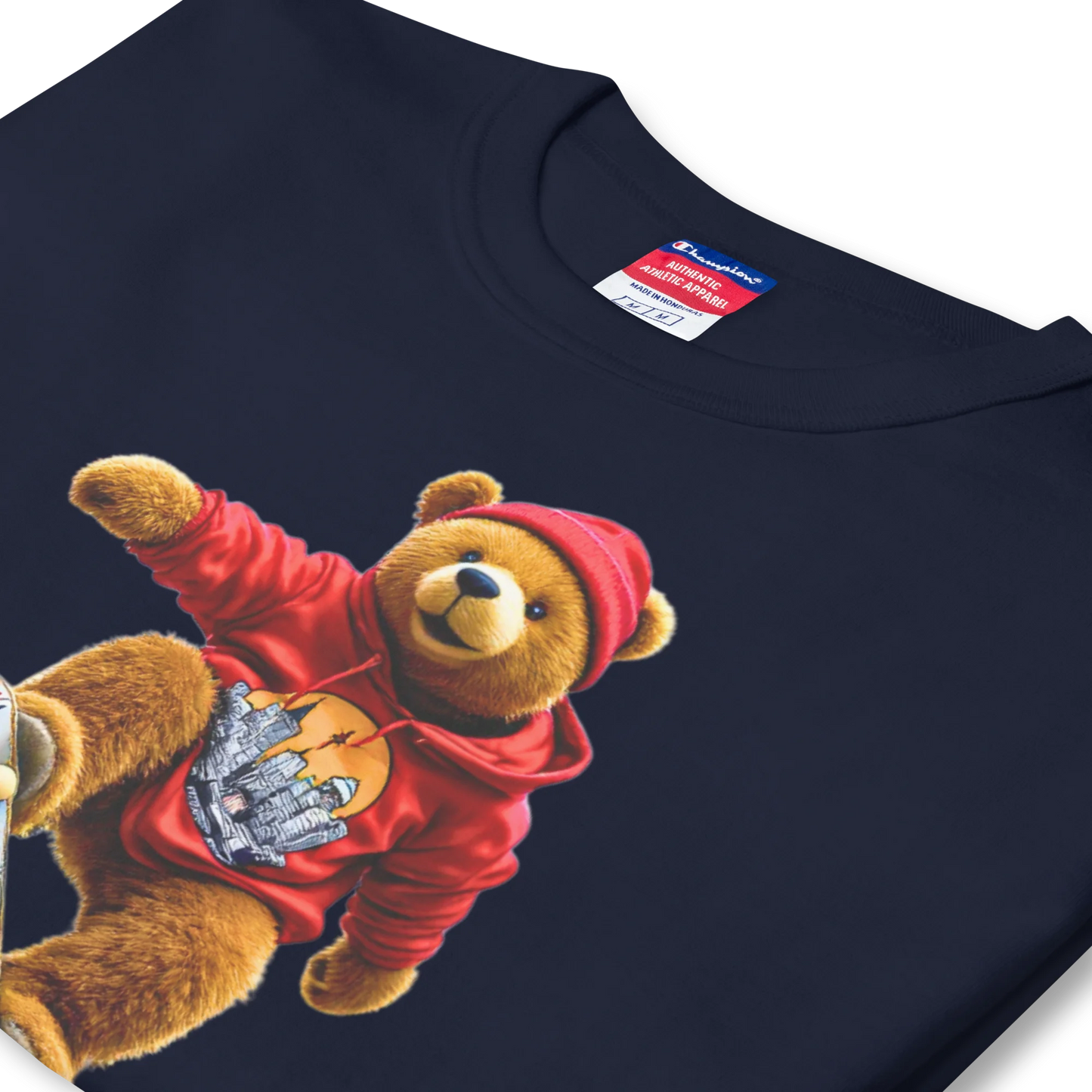 City Pop Bear Unisex Jersey T-Shirt (v4)