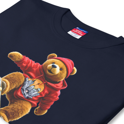 City Pop Bear Unisex Jersey T-Shirt (v4)