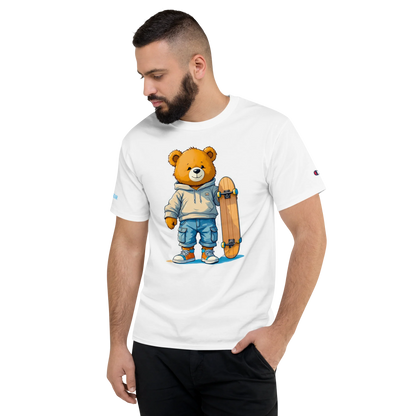 Skater Bear Unisex Jersey T-Shirt (v1)