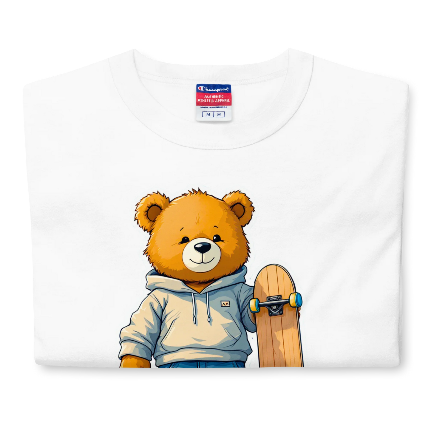 Skater Bear Unisex Jersey T-Shirt (v1)