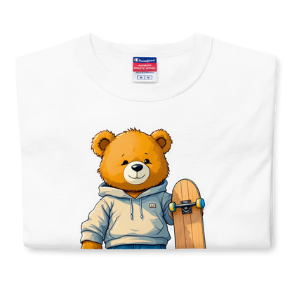 Skater Bear Unisex Jersey T-Shirt (v1)