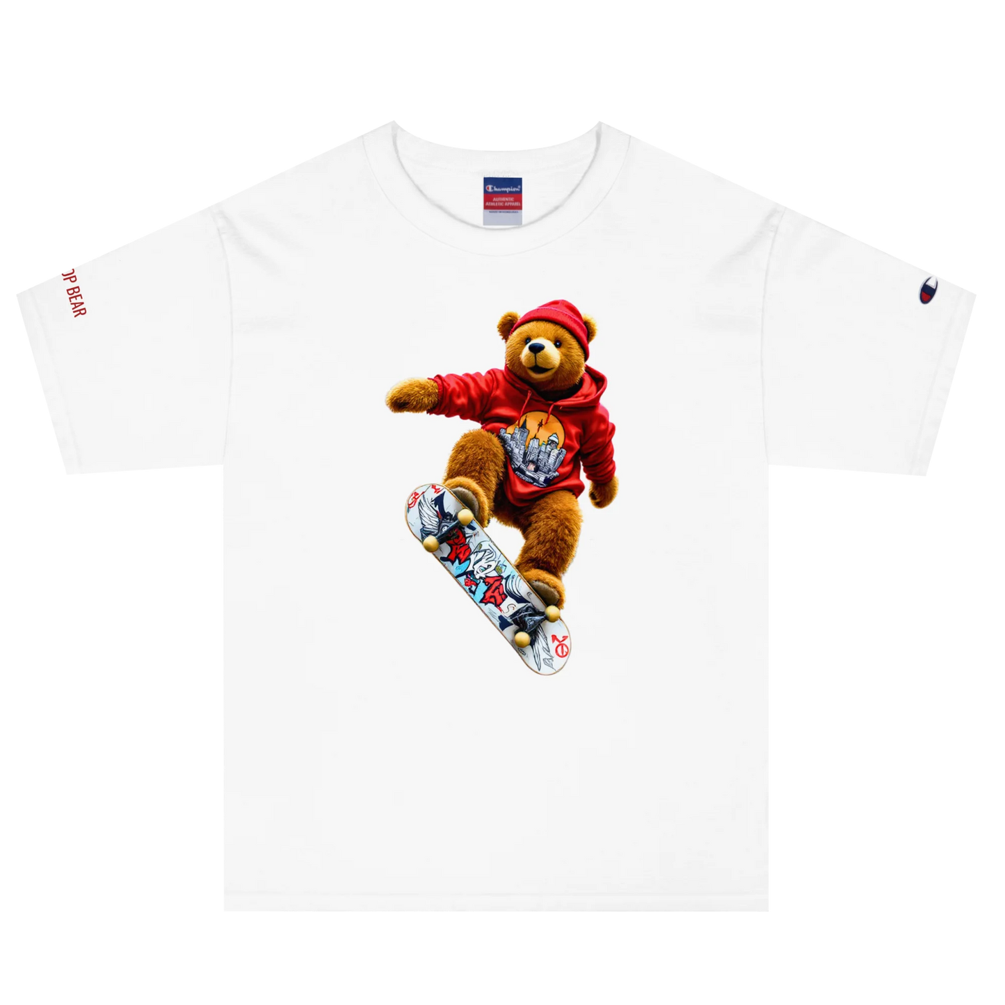 City Pop Bear Unisex Jersey T-Shirt (v4)