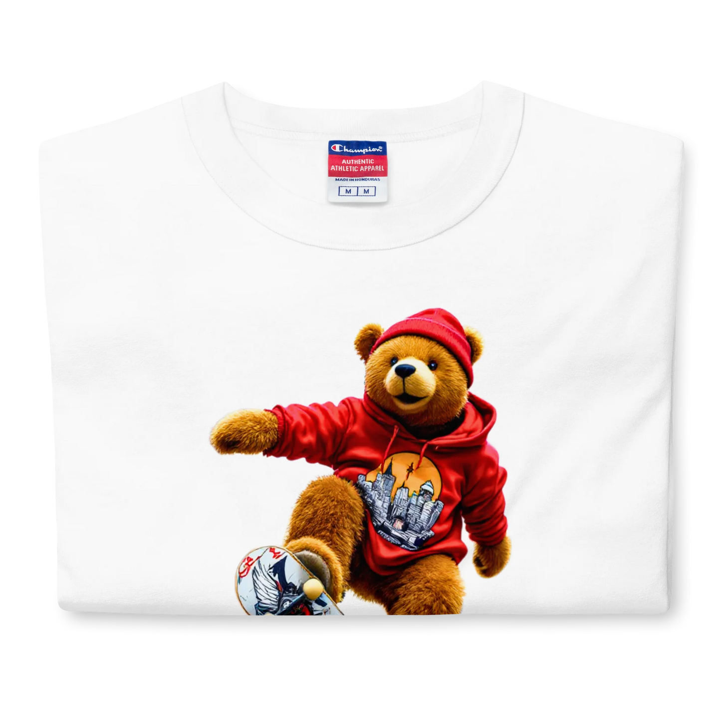 City Pop Bear Unisex Jersey T-Shirt (v4)