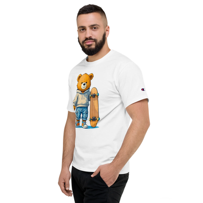Skater Bear Unisex Jersey T-Shirt (v1)